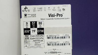 Ev3n PXB35-09-57-080 Visi-Pro Balloon-expandable Peripheral Stent System (x)